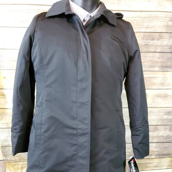 American Airlines Jackets & Coats Rain Trench Coat Black American